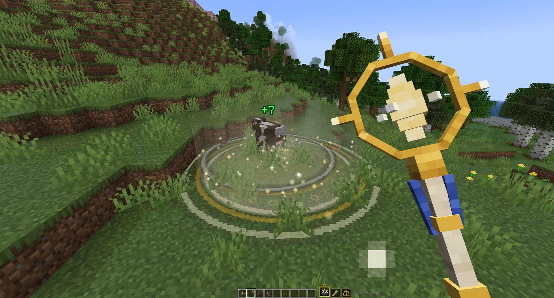 Blessed Ground: light fills the rune circle and heals everyone inside