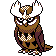 Noctowl animated sprite (Crystal)