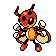 Ledian animated sprite (Crystal)
