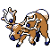 Stantler animated sprite (Crystal)