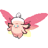 Sprite frontal de Clefable (Black White)