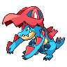 Sprite frontal de Feraligatr (Black White)
