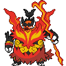 Sprite frontal de Emboar (Black White)