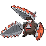 Sprite frontal de Excadrill (Black White)
