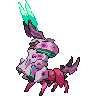 Sprite frontal de Scolipede (Black White)