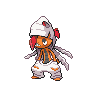 Sprite frontal de Scrafty (Black White)