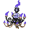 Sprite frontal de Chandelure (Black White)