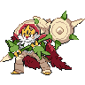 Sprite frontal de Chesnaught (Black White)