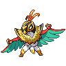 Sprite frontal de Hawlucha (Black White)