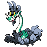 Sprite frontal de Drampa (Black White)