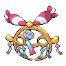 Sprite frontal de Chimecho (Black White)