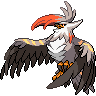 Sprite frontal de Staraptor (Black White)