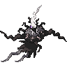 Sprite frontal de Darkrai (Black White)