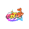 Sprite frontal de Tatsugiri (Black White)