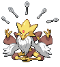 Sprite animada de Alakazam (Black White)