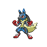 Sprite animada de Lucario (Black White)