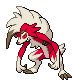 Lycanroc animated sprite (Black White)