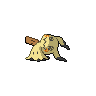 Sprite animada de Mimikyu (Black White)