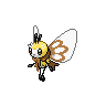 Sprite animada de Ribombee (Black White)
