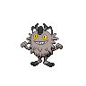 Meowth animated sprite (Black White)