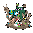 Garbodor animated sprite (Black White)