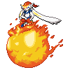 Sprite animada de Cinderace (Black White)