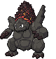 Sprite animada de Coalossal (Black White)
