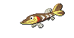 Sprite animada de Arrokuda (Black White)