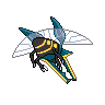 Sprite traseira de Vikavolt (Black White)