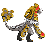 Sprite traseira de Kommo-o (Black White)