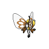 Sprite traseira de Ribombee (Black White)