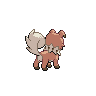 Sprite traseira de Rockruff (Black White)