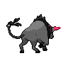 Sprite traseira de Tauros (Black White)