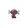 Sprite traseira de Wooper (Black White)