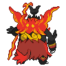 Sprite traseira de Emboar (Black White)