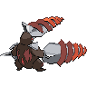 Sprite traseira de Excadrill (Black White)