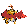 Sprite traseira de Hawlucha (Black White)
