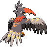 Sprite traseira de Staraptor (Black White)