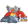 Sprite traseira de Heatran (Black White)