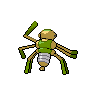 Sprite traseira de Spidops (Black White)