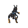 Sprite traseira de Lokix (Black White)