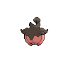 Sprite shiny traseira de Pumpkaboo (Black White)