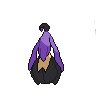 Sprite shiny traseira de Gourgeist (Black White)