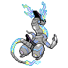 Sprite shiny traseira de Miraidon (Black White)