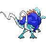 Sprite shiny traseira de Walking Wake (Black White)