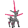 Sprite shiny traseira de Iron Leaves (Black White)