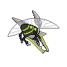 Sprite shiny traseira de Vikavolt (Black White)