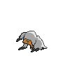 Sprite shiny traseira de Mimikyu (Black White)