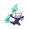 Sprite shiny traseira de Marowak (Black White)