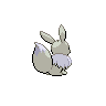 Sprite shiny traseira de Eevee (Black White)